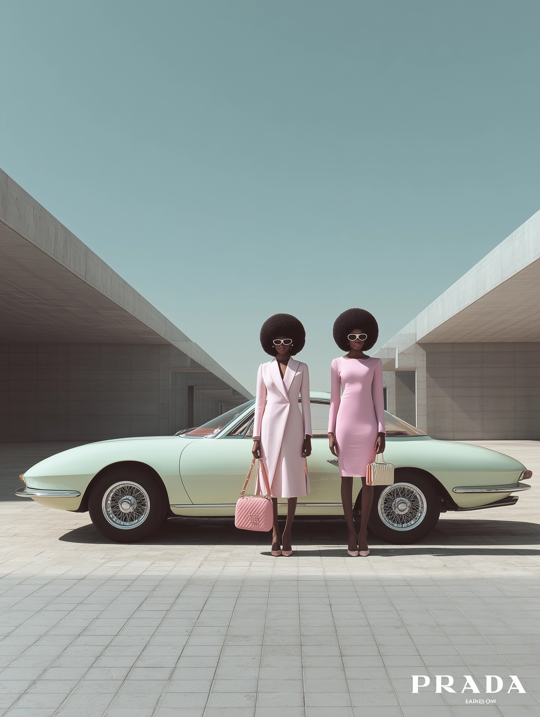 Mod Elegance: Sudanese Supermodels in Prada