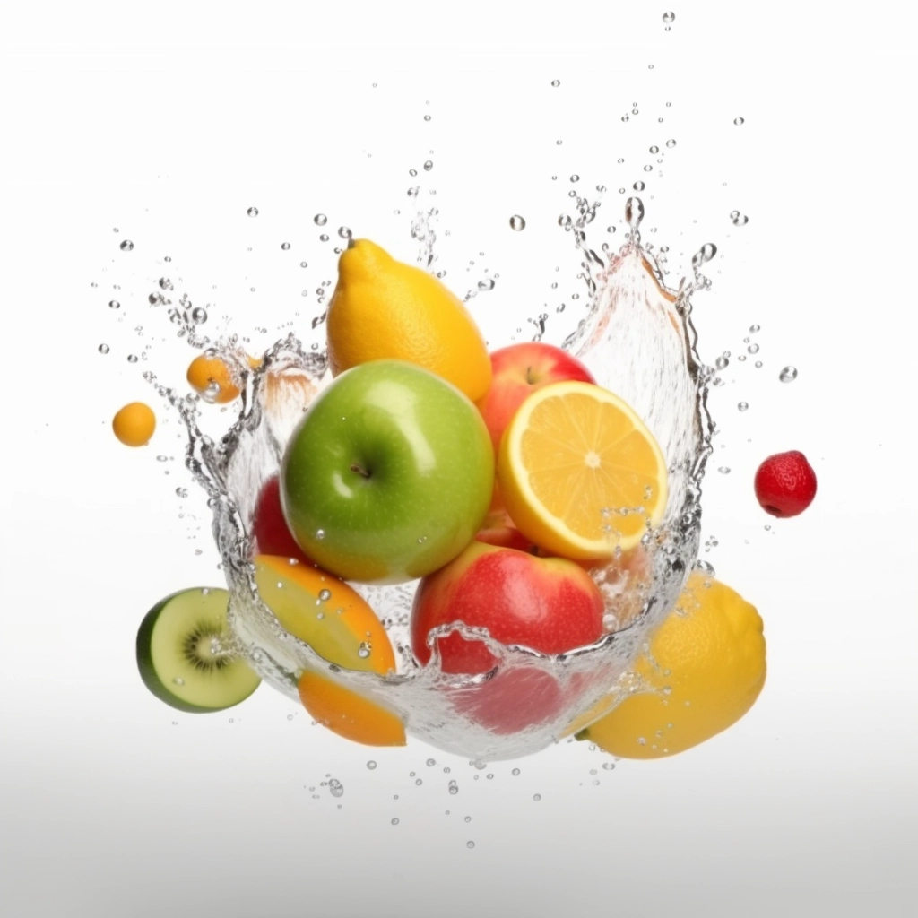 Realistic Fruit Splash in 4K