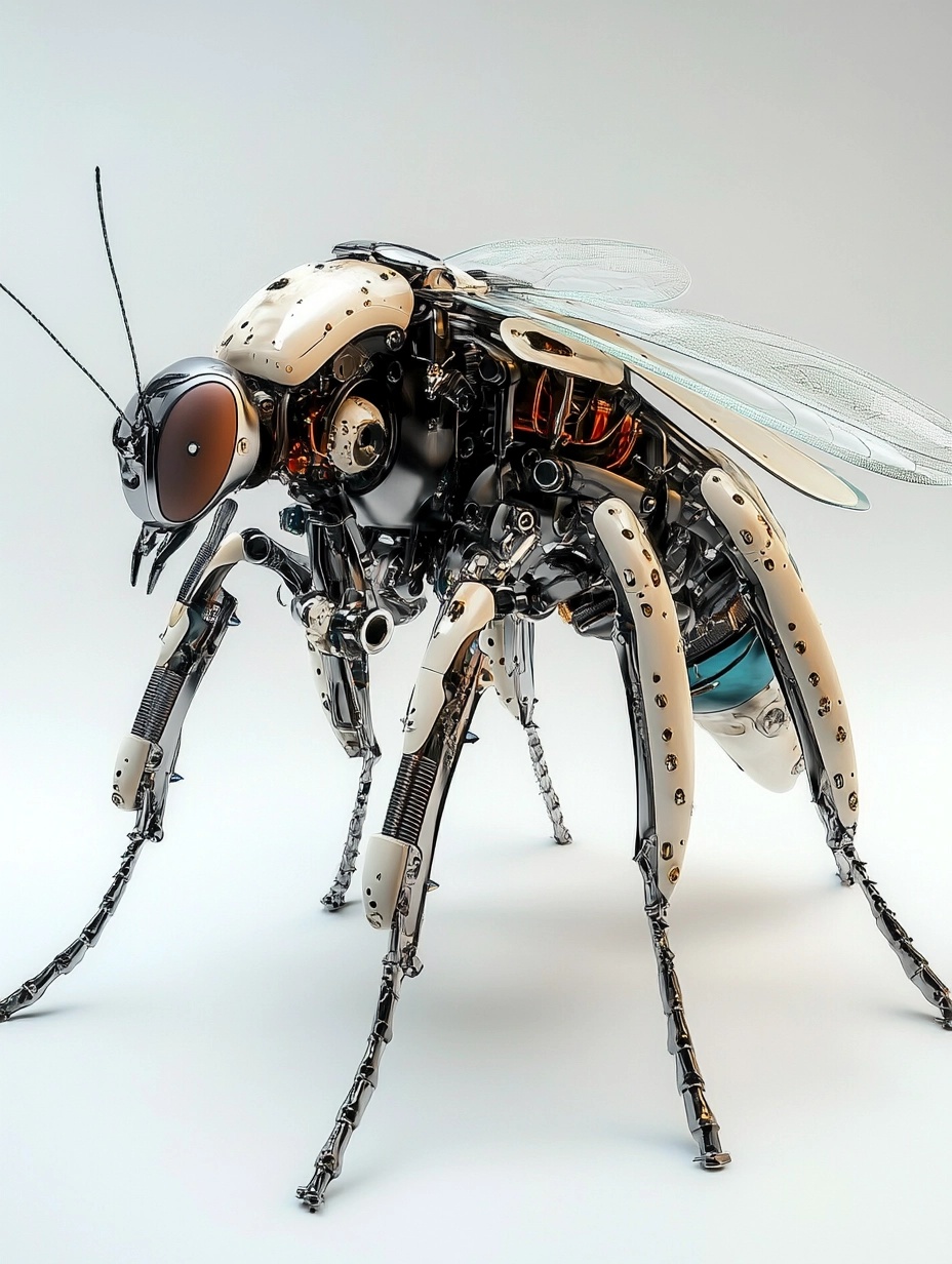 Ultra-Realistic Robotic Mosquito: 4K UHD Precision