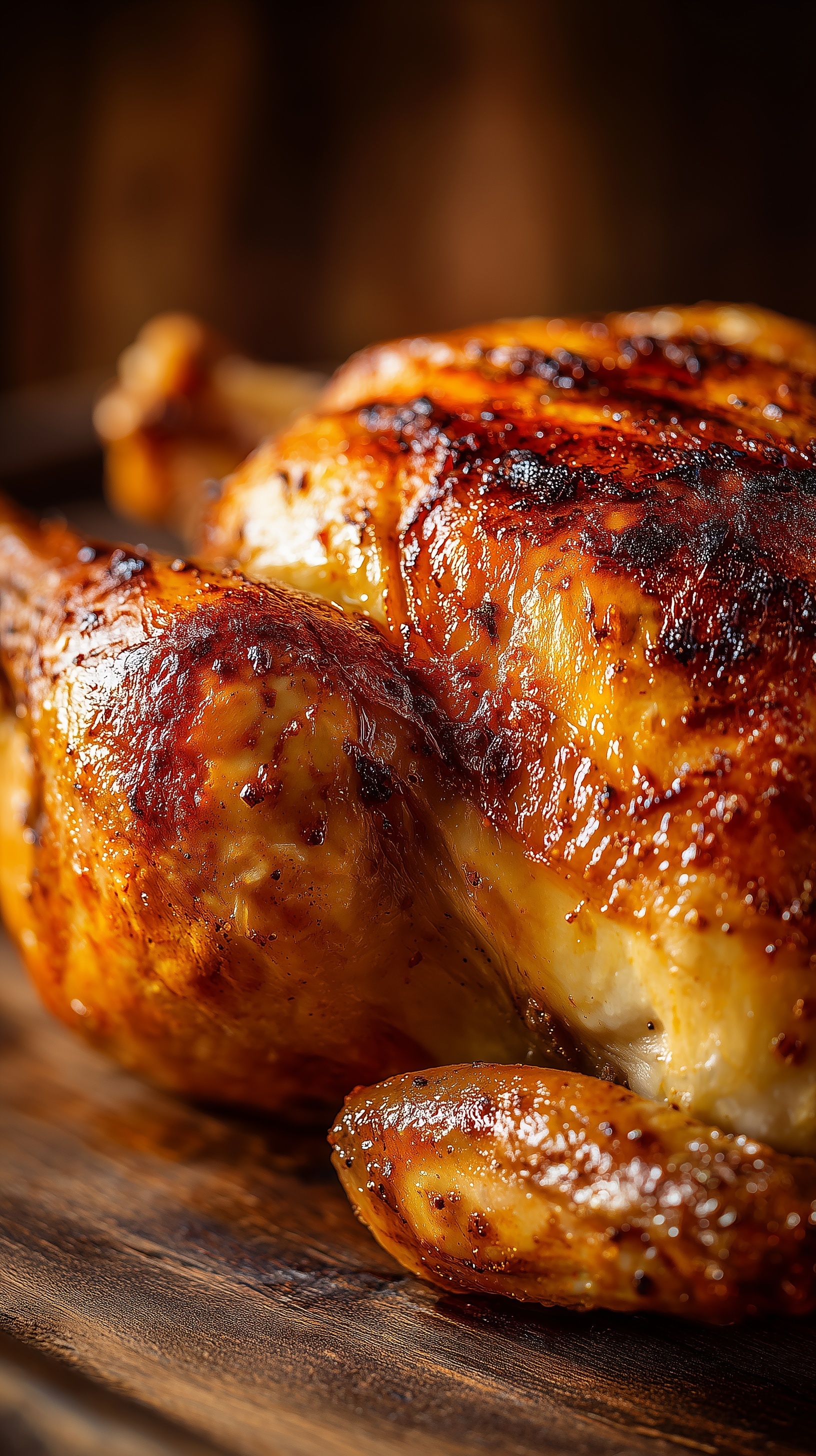 Golden-Crispy Roasted Chicken Photography