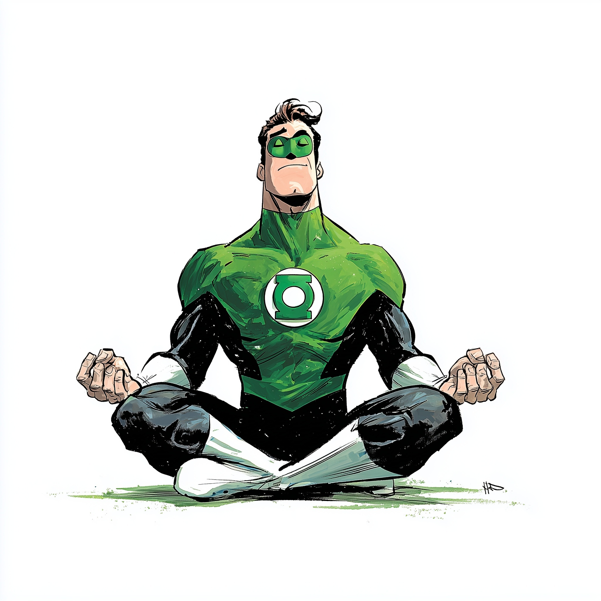 Green Lantern: Retro Disney Art Meditation