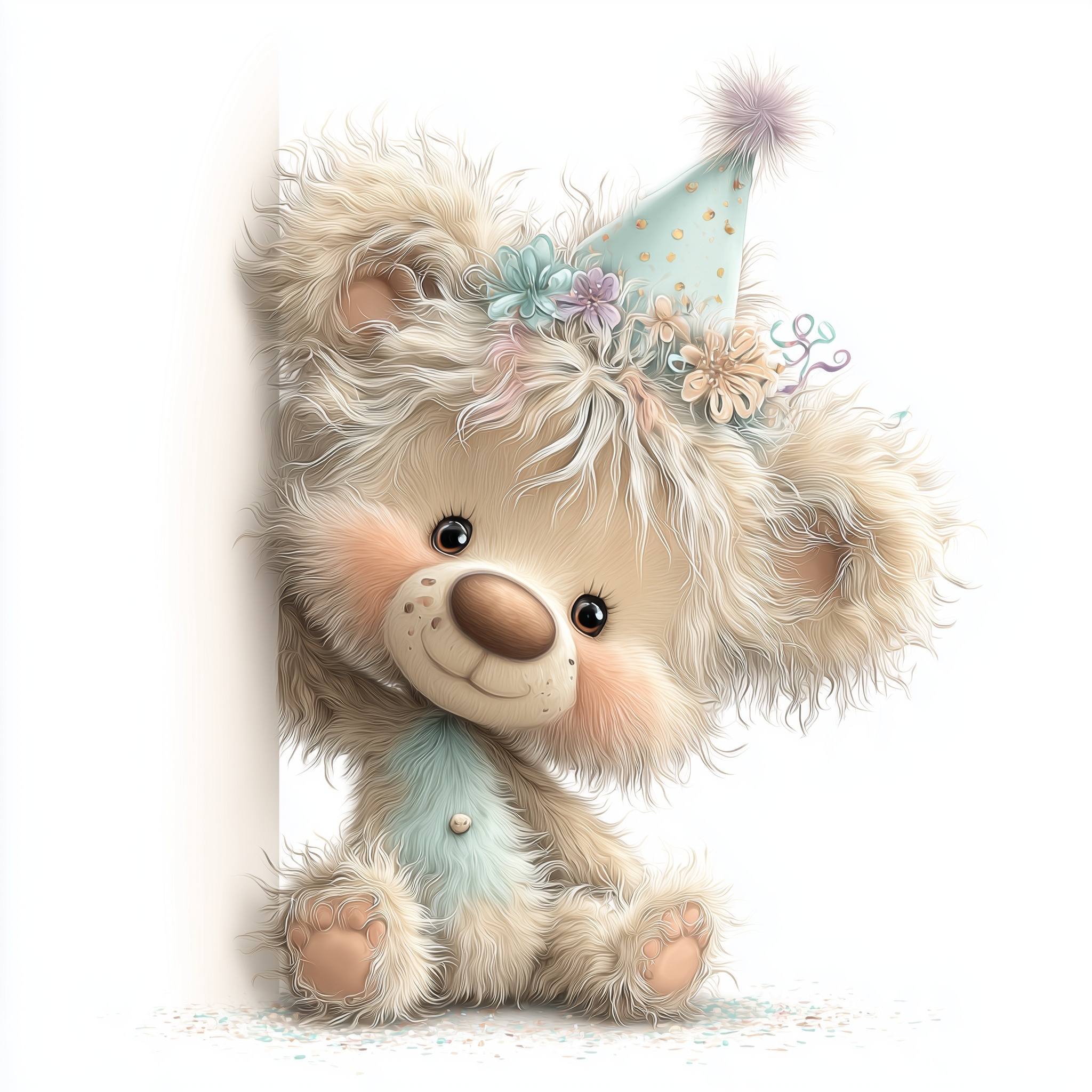 Birthday Bear Cub Clipart for Celebrations