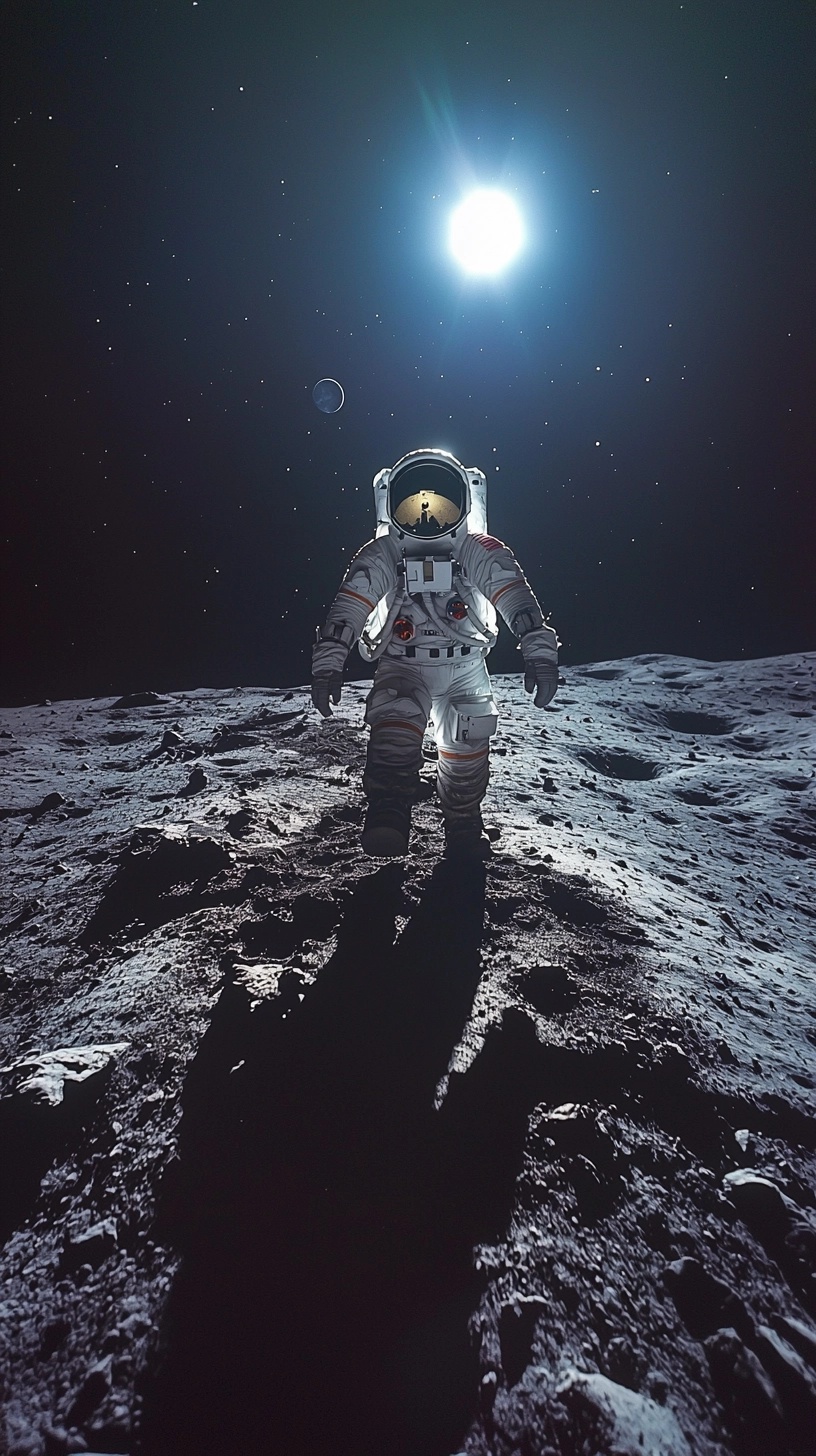 Chinese Astronaut Walks on Moon: Stunning Space Photo