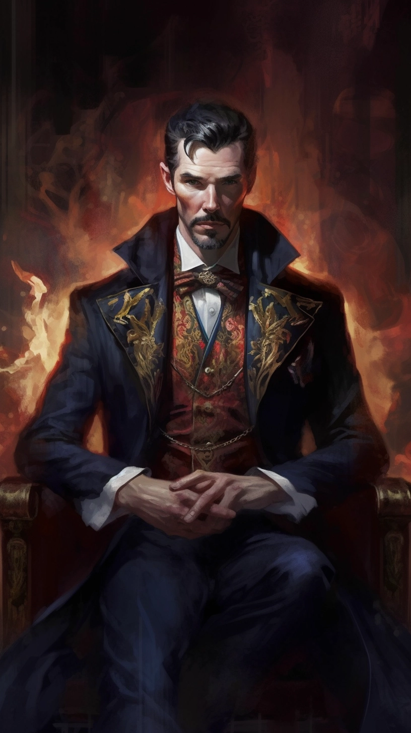 Timeless Elegance: Dr. Strange in Polished Tuxedo