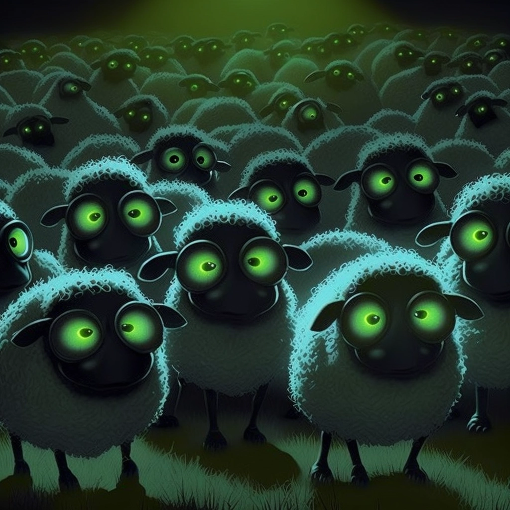 Glow-in-the-Dark Sheep Shenanigans