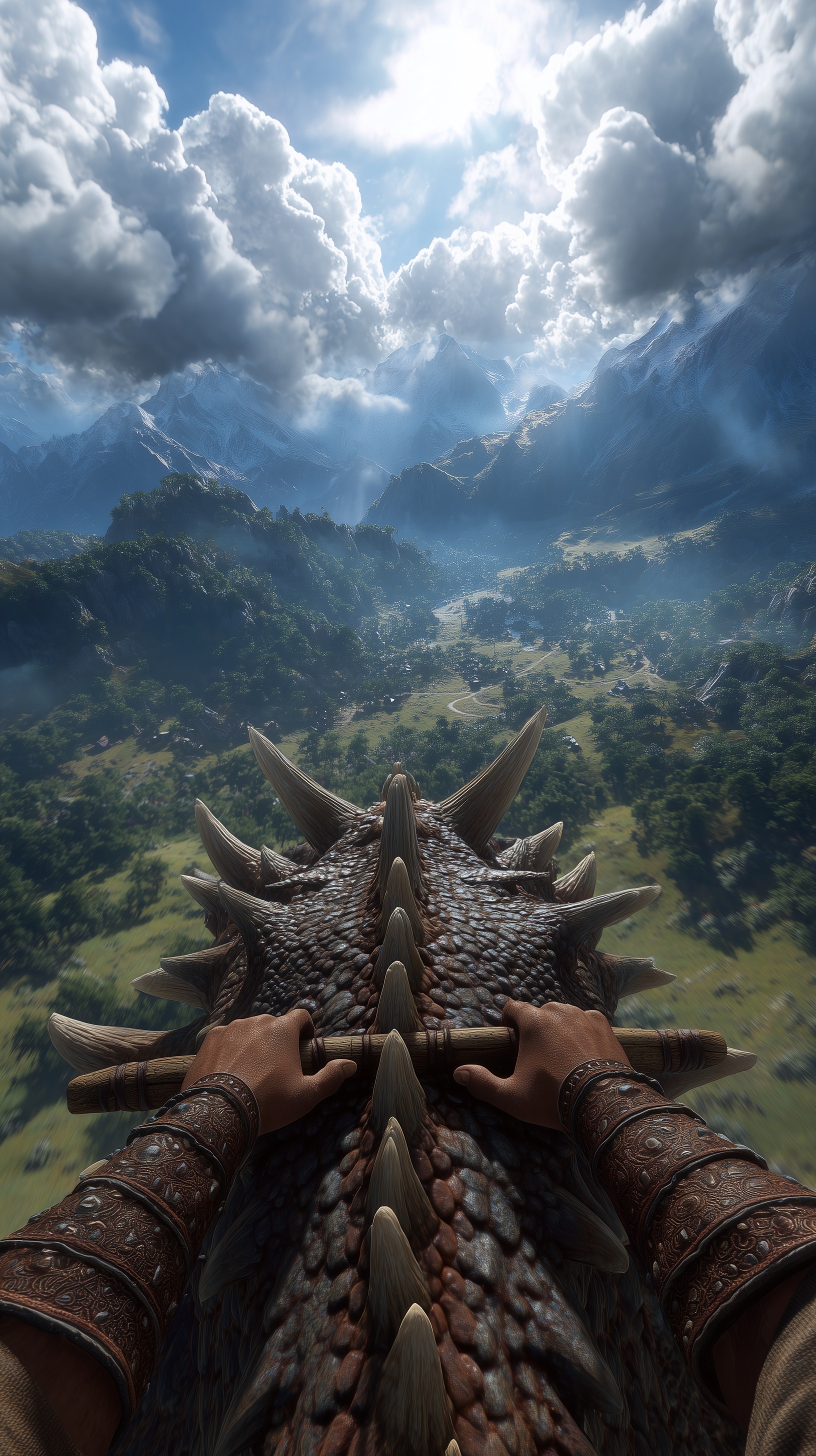 Epic Dragon Ride: Soar Through Lush Fantasy Realms