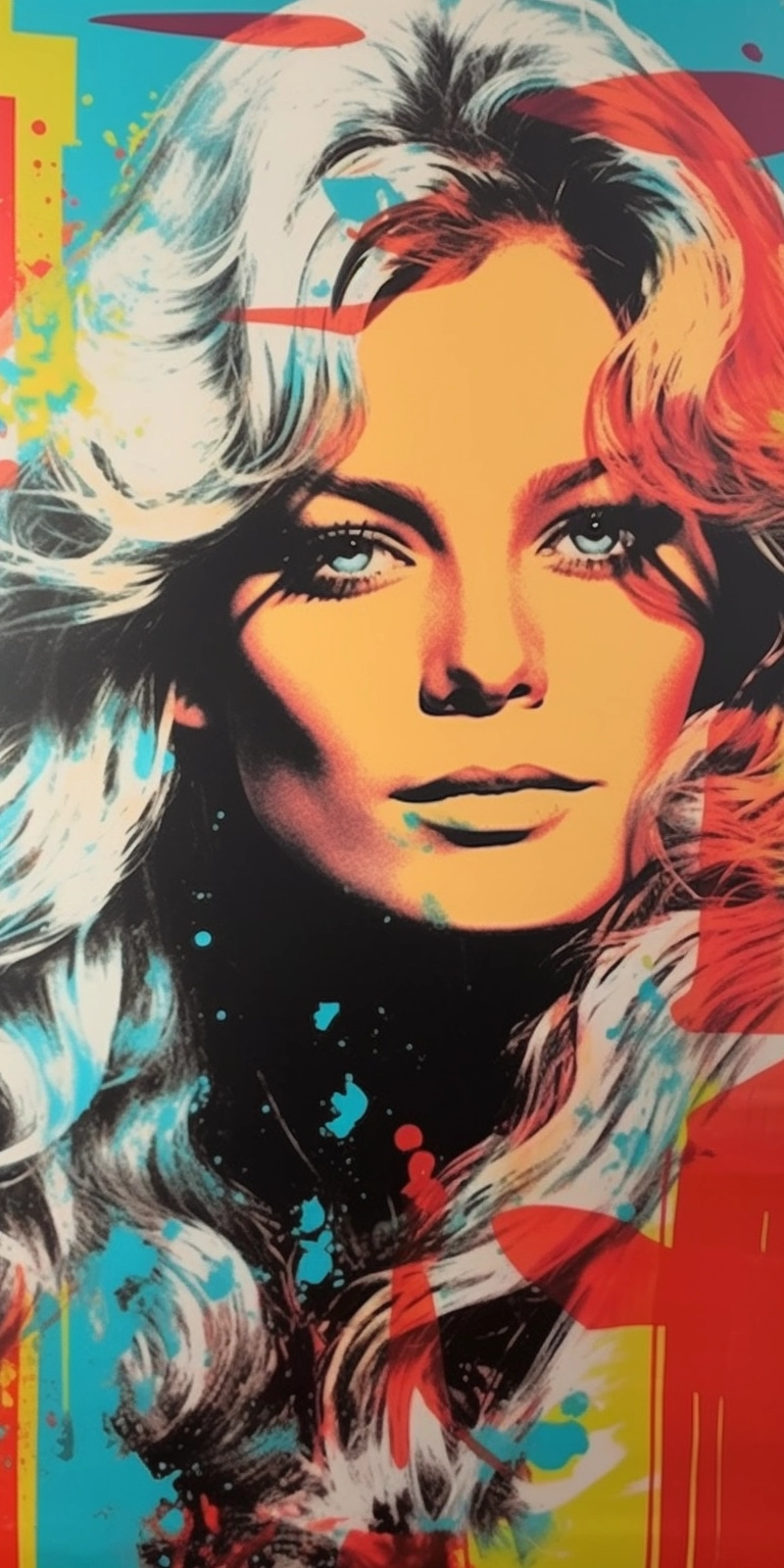 Retro Farrah Fawcett Poster - 1970s Style