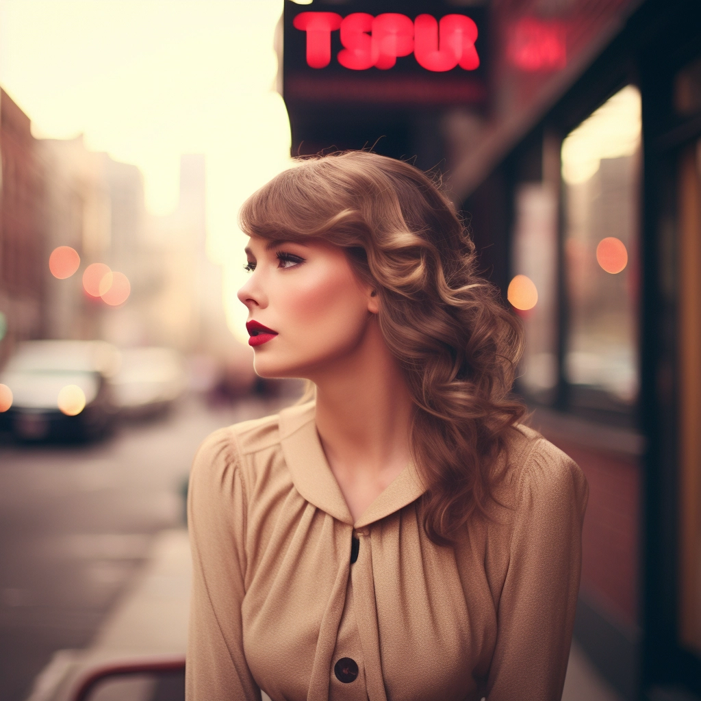 Taylor Swift: Nostalgic City Sights in Dreamy 80s Style