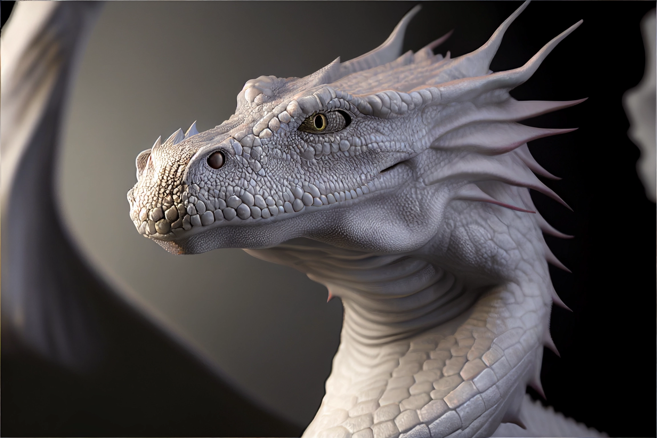 White Dragon of Pern: Award-Winning Cinematic Portrait