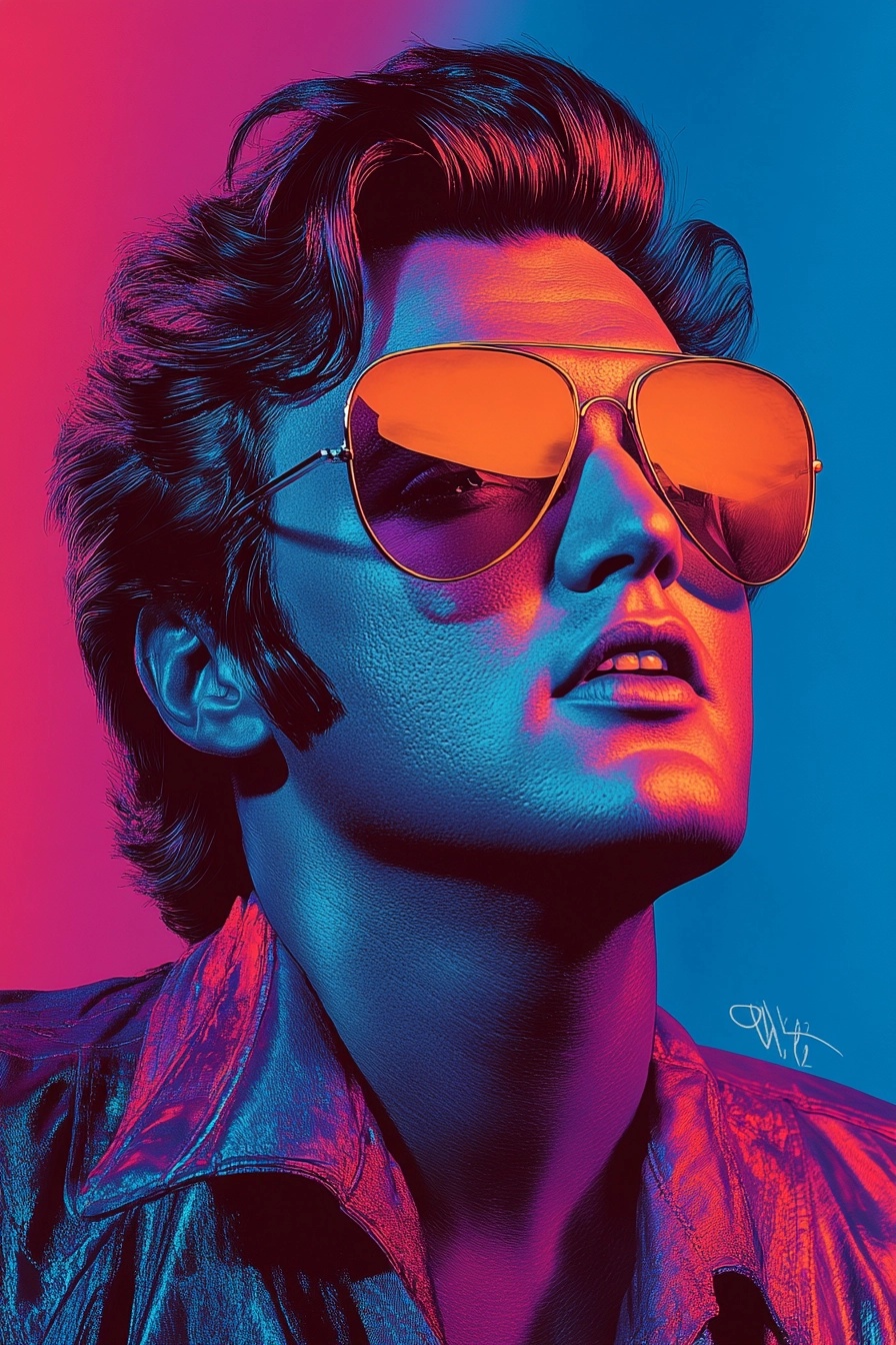 Elvis presley wearing sunglasses on sale