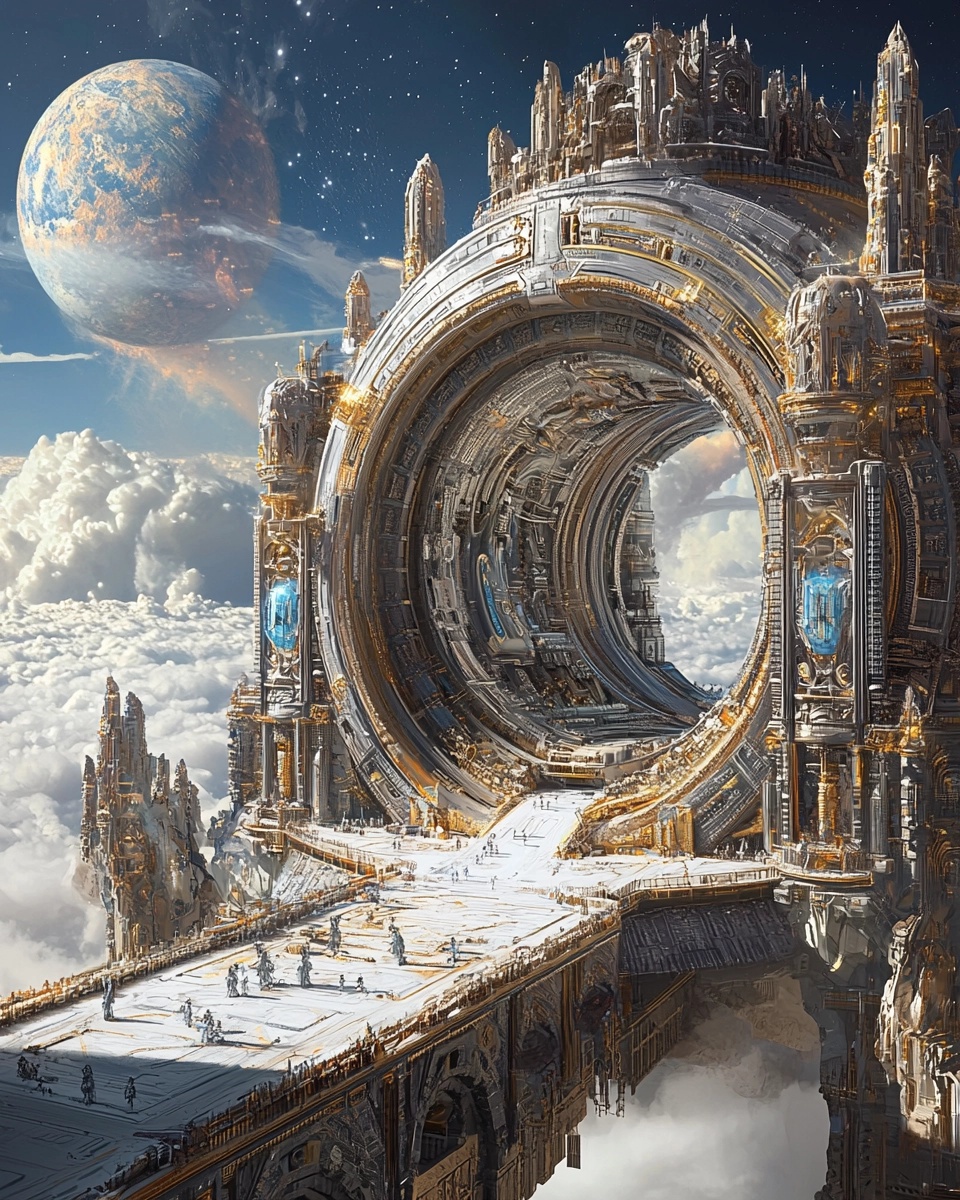 Explore the Galaxy: Stunning Space Station Art