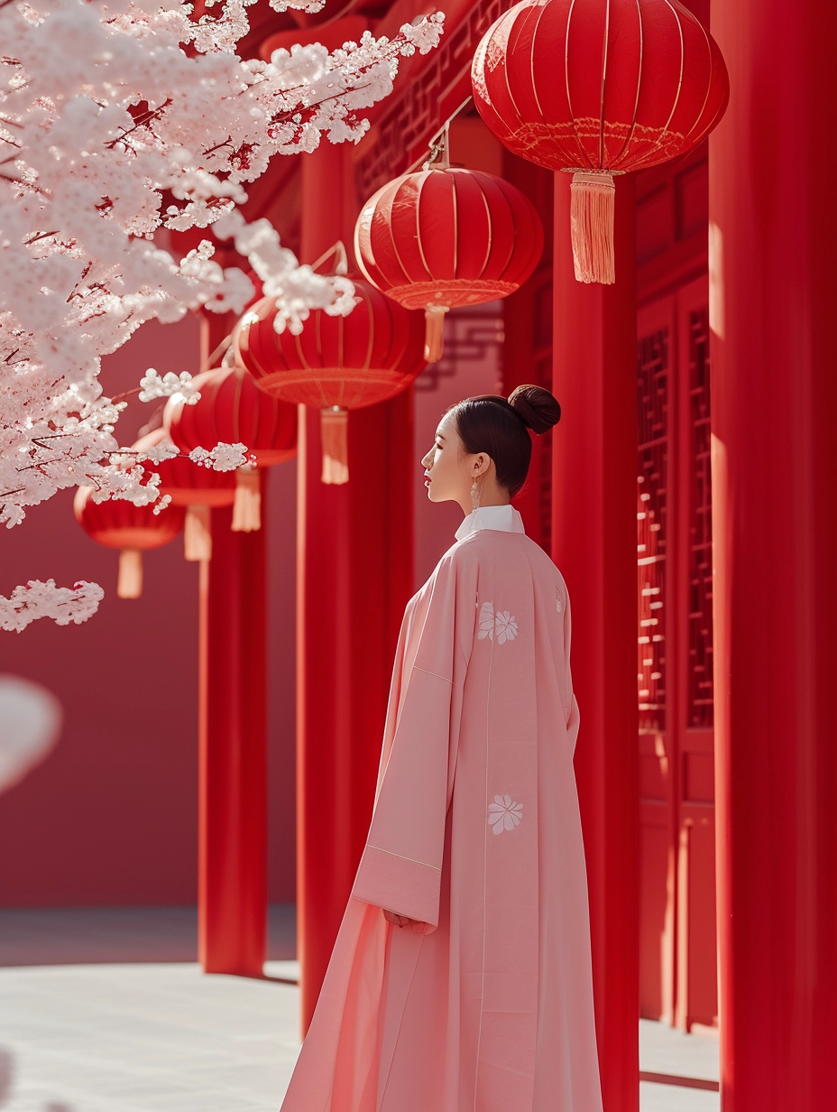 Quirky Cubo-Futurism: Chinese Hanfu & Ancient Town Roof Design