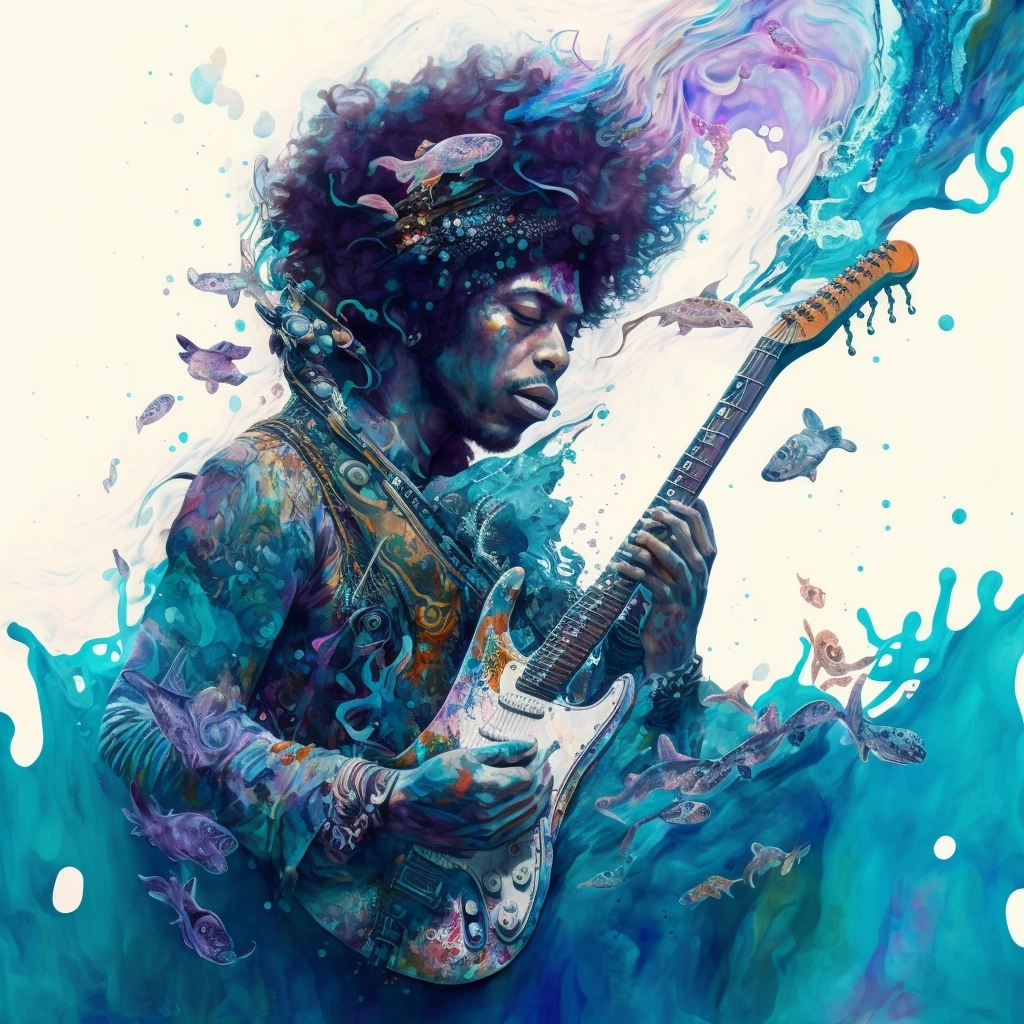 Futuristic Fashion: Jimi Hendrix as Merman