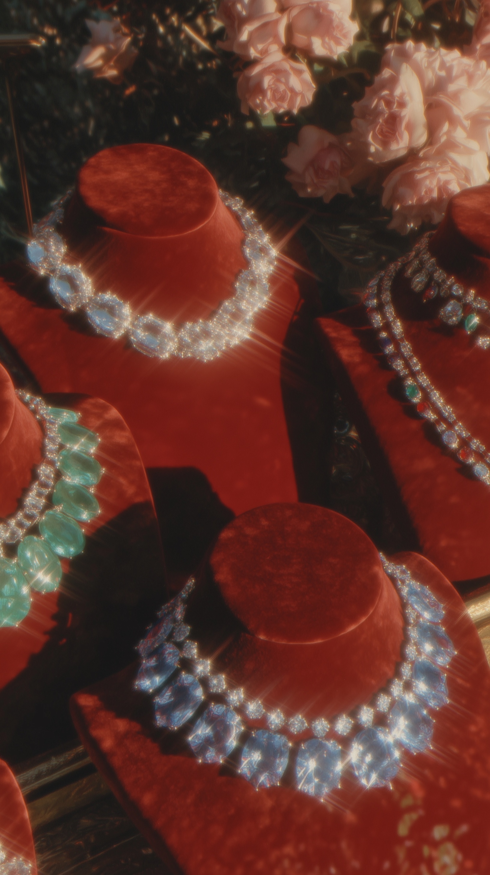 Stunning Velvet Busts Showcasing Luxury Necklaces