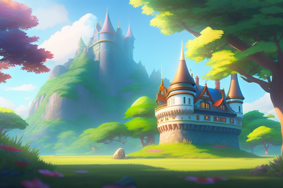 Discover the Majestic Castle in a Serene Meadow