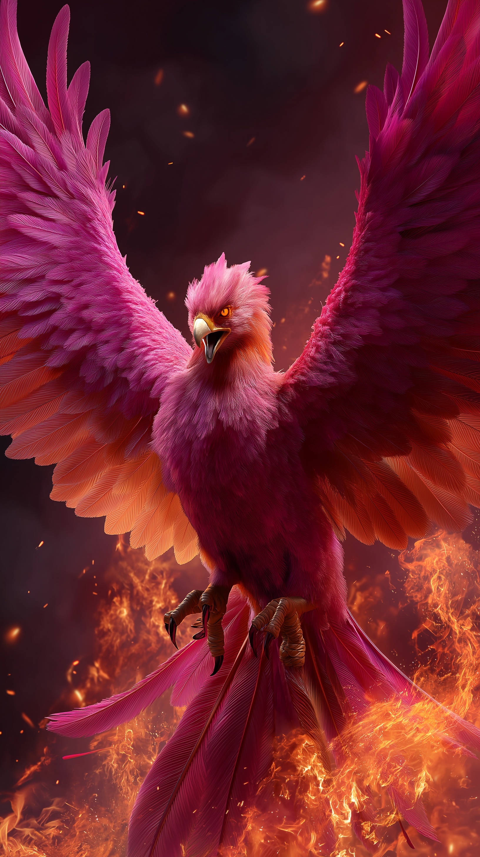 Majestic Phoenix: Rebirth in Fiery Splendor