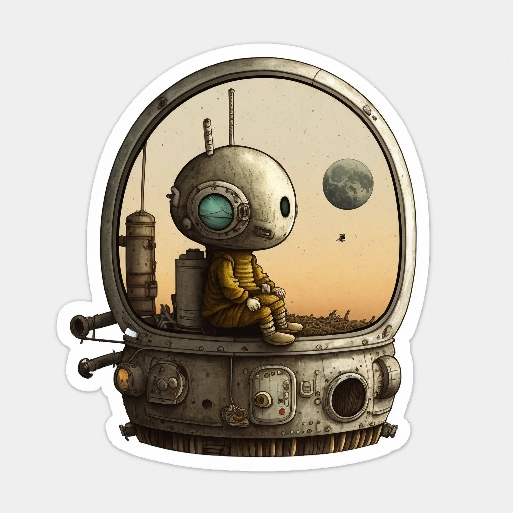 Decorate with Machinarium Stickers