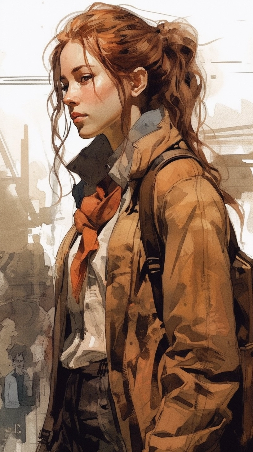 Stylish French Designer Anais Asteir - Illustrated by Austin Briggs