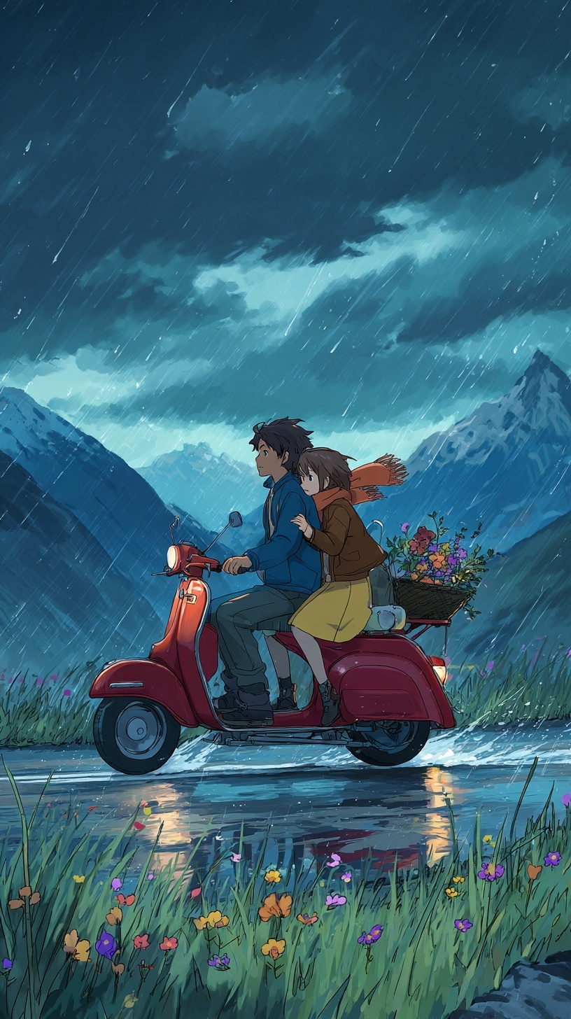 Spring Adventures: Love on a Vintage Scooter
