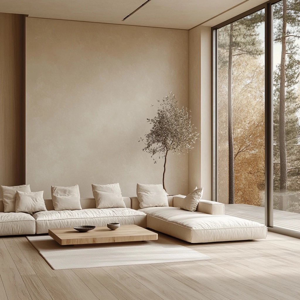 Cozy Modern Minimalist Living Room Design