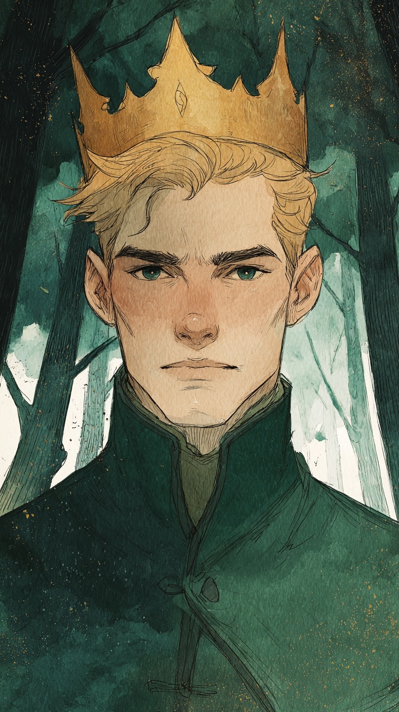Royal Confidence: A Strong King in Fantasy Forest
