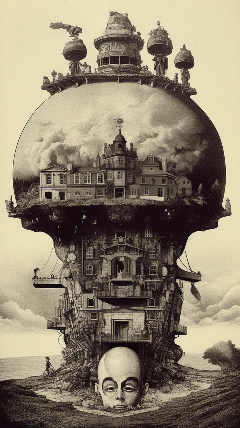 Surreal Cultural Collage Art: Past, Present & Future