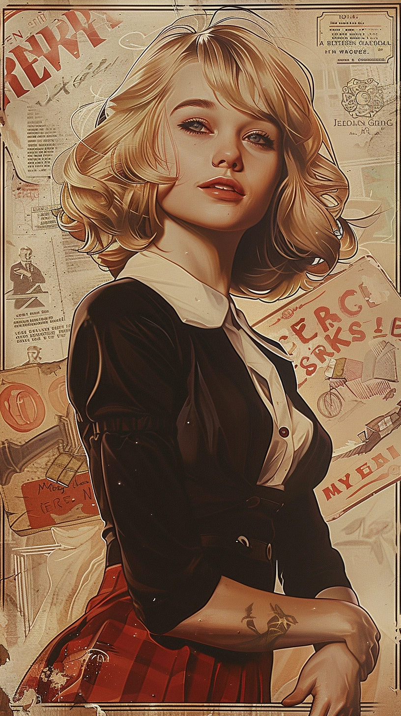 Blonde Schoolgirl Detective: Vintage 1950s Mystery