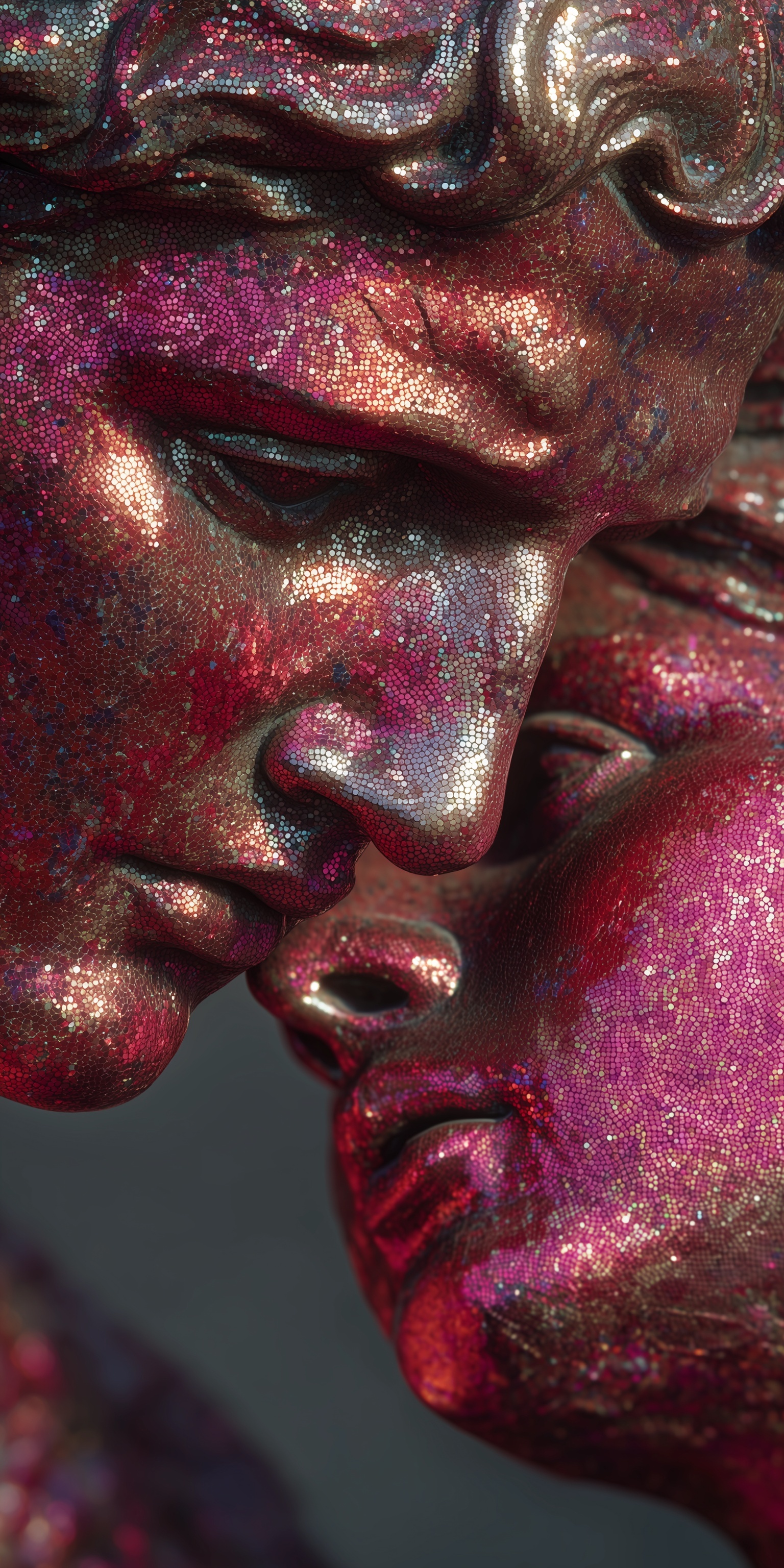 Stunning Holographic Greek Statues in Vivid Colors