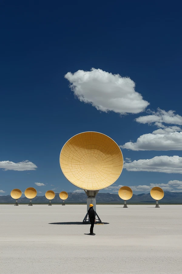 “Cheese Array: A Unique Desert Photographic Experience”