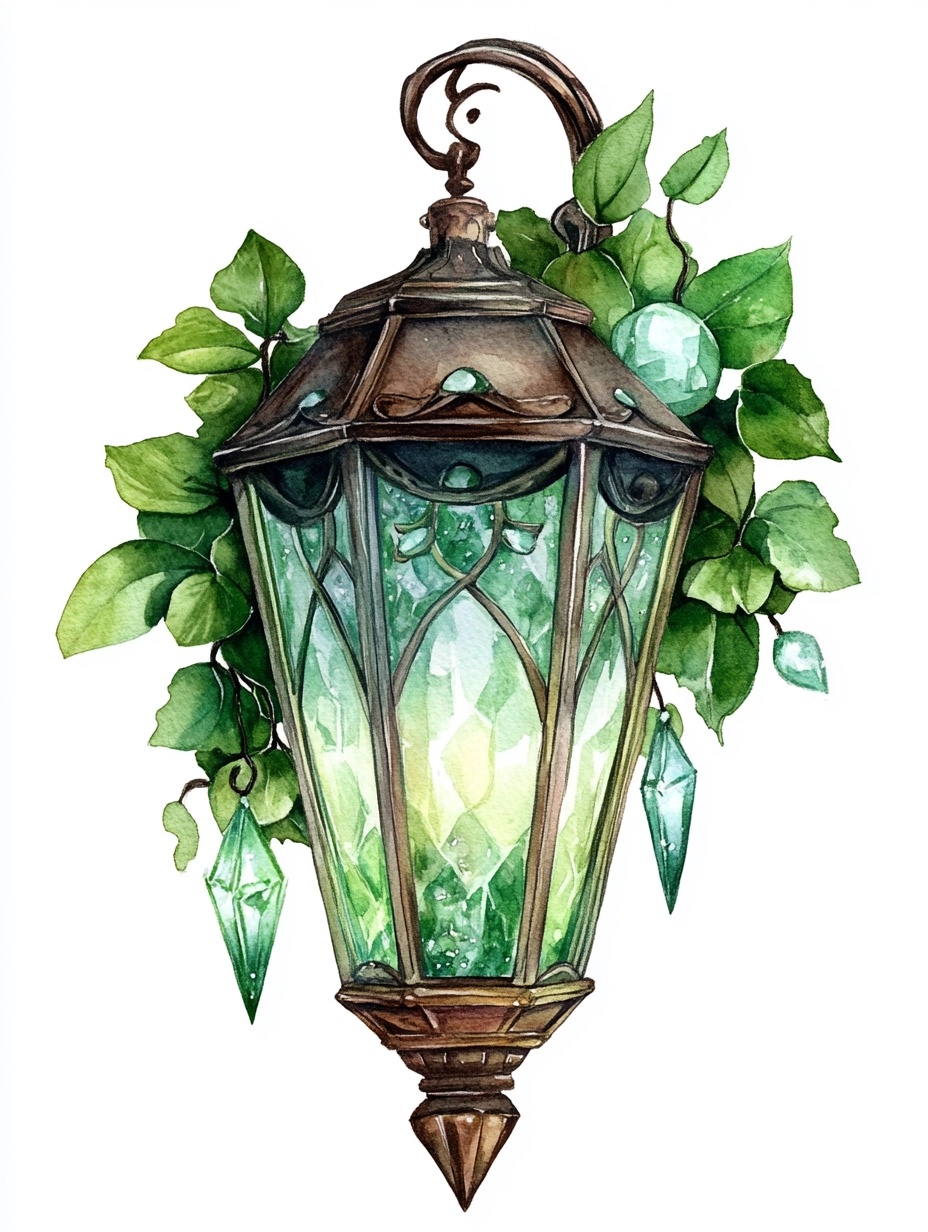 Enchanting Fairy Lantern: A Watercolor Wonderland