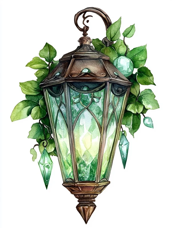 Enchanting Fairy Lantern: A Watercolor Wonderland