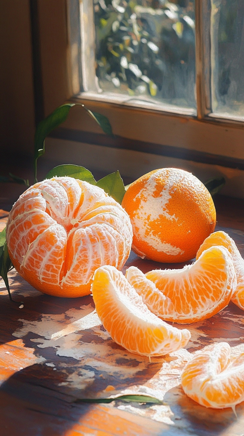 Artistic Tangerines: A Fresh Twist on Decor