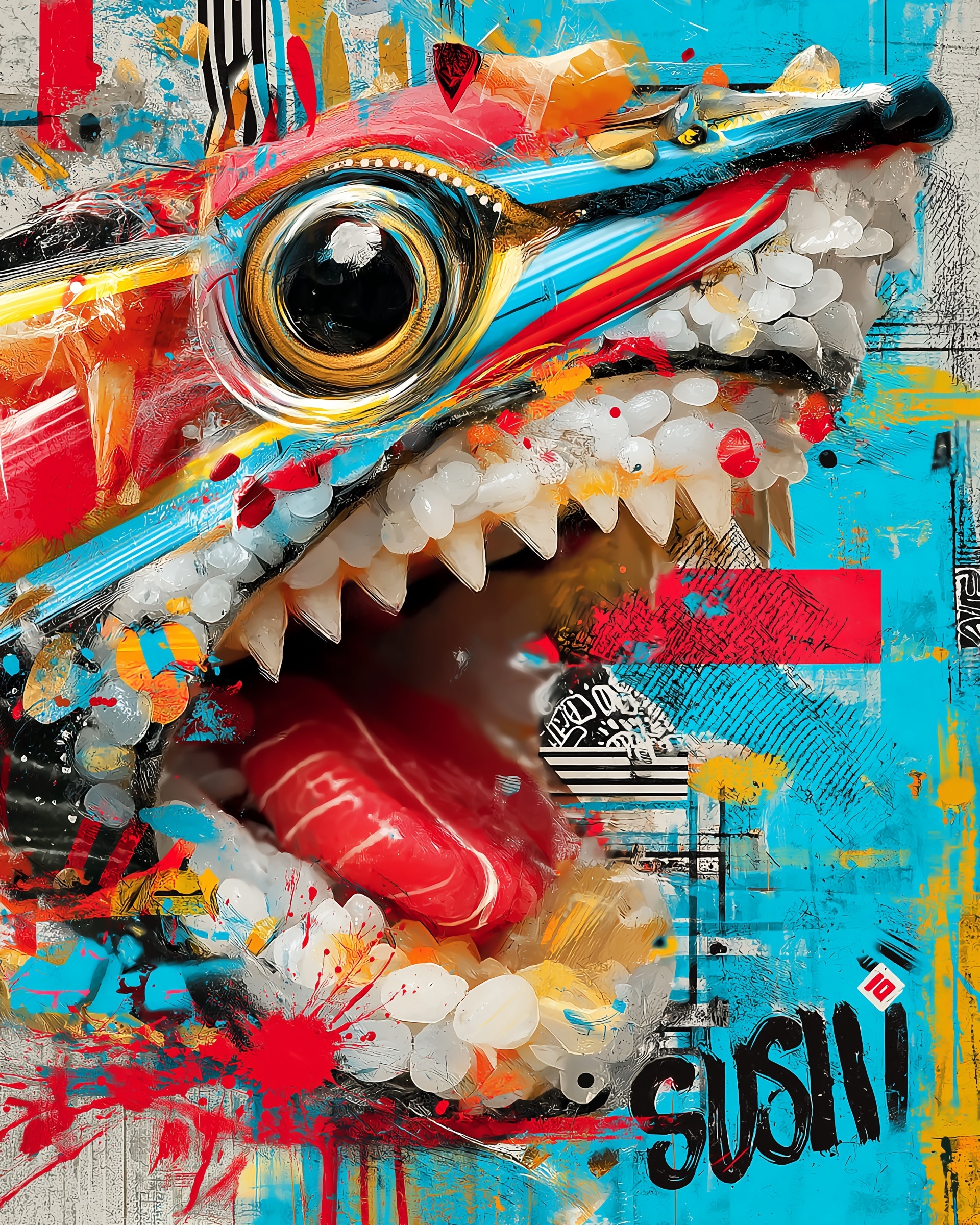 Strange Sushi Art: A Seafood Sculpture Experience