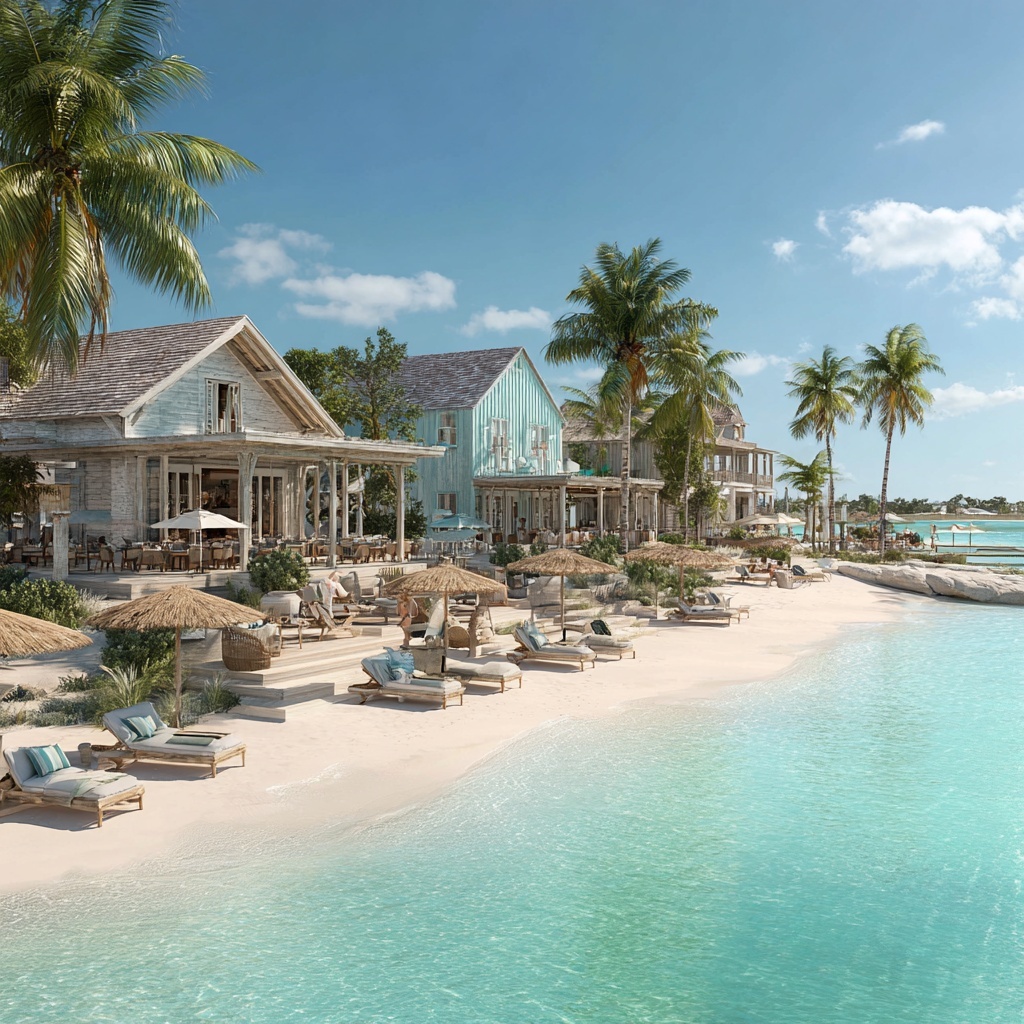 Luxury Beach Club on Cat Island, Bahamas
