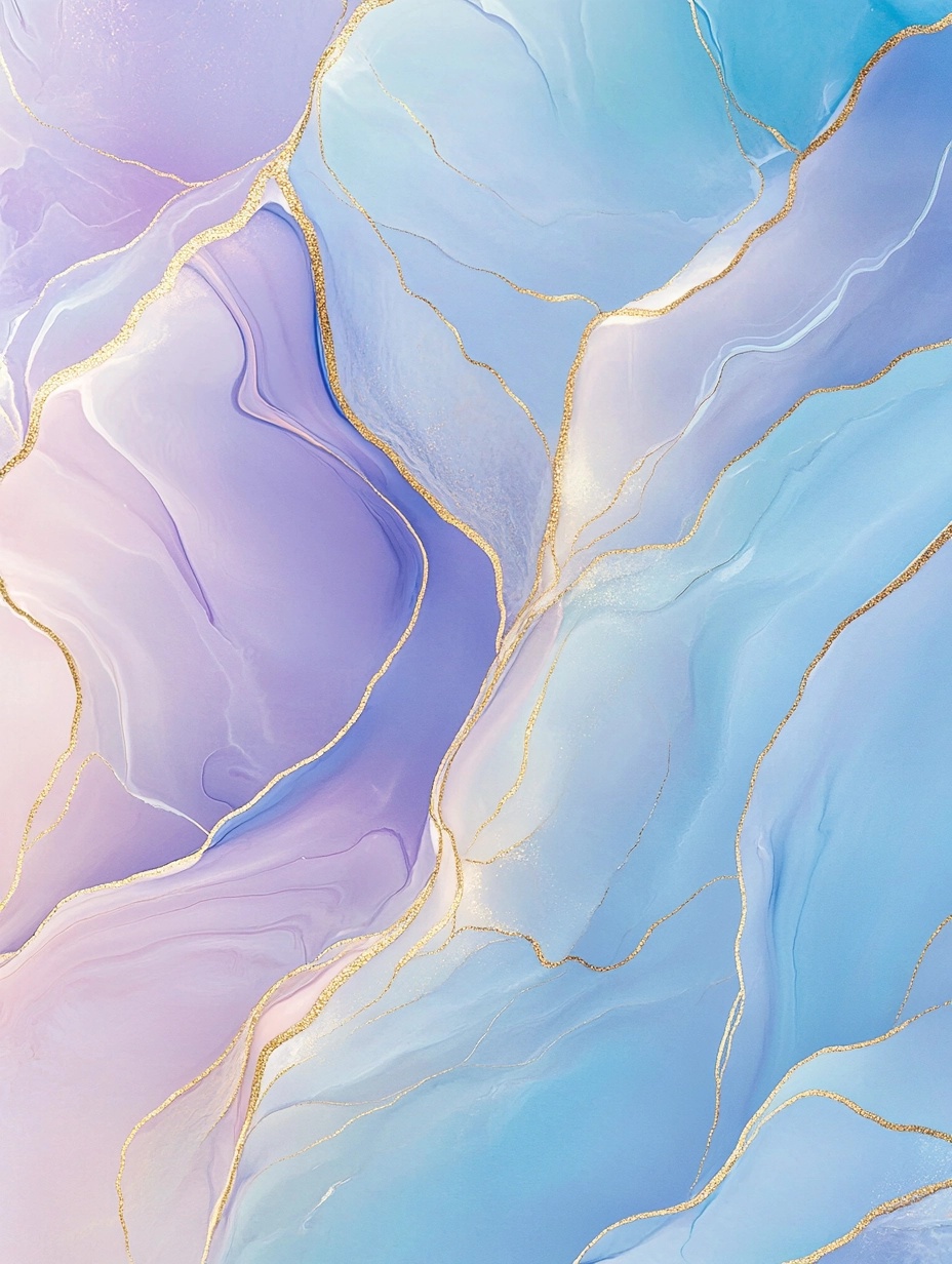 Ethereal Fluid Art: Pastel Elegance & Serenity