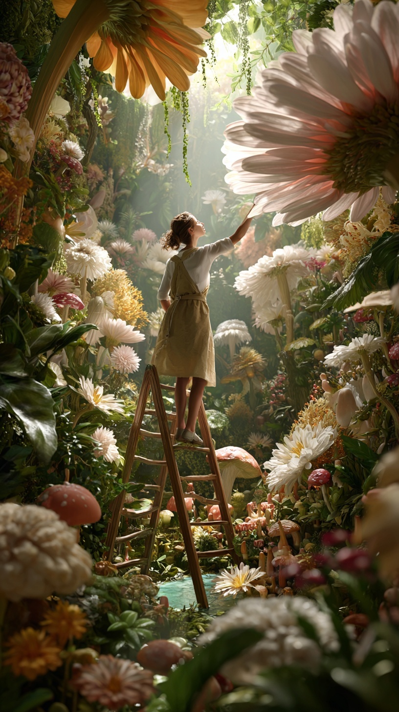 Explore a Magical Microworld of Giant Flowers