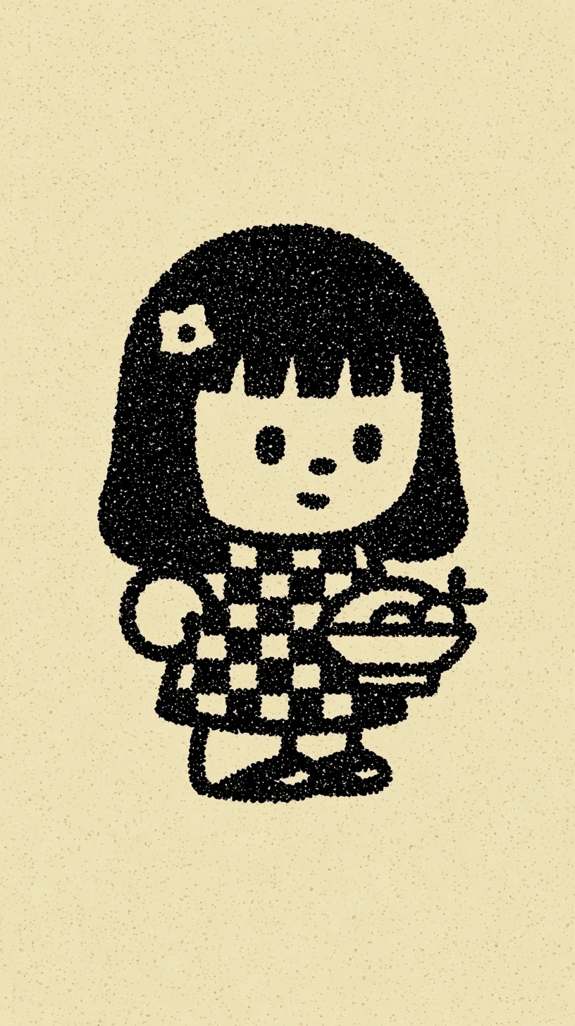 1950s Retro Woman Cartoon Mascot for T-Shirts