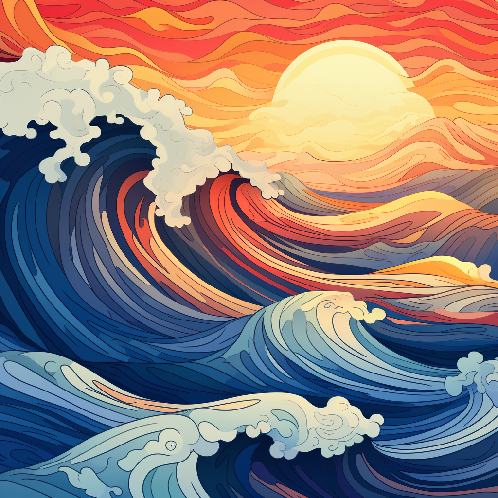 Stunning Abstract Waves: Unique Pattern for Creative Minds