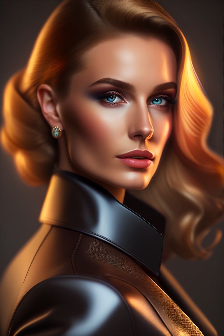 Russian Femme Fatale: Seductive Spy Portrait