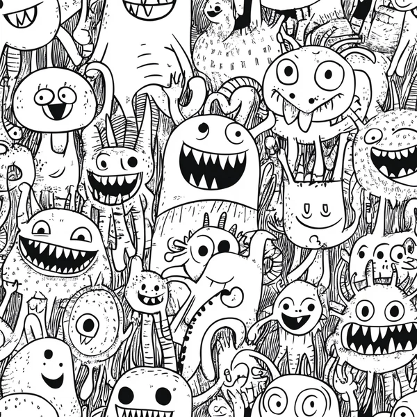 Fun Monster Coloring Patterns for Kids