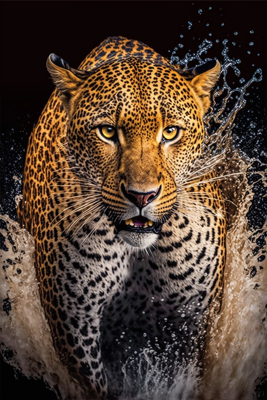 Leopard in Water: Thrilling Subsurface Photography