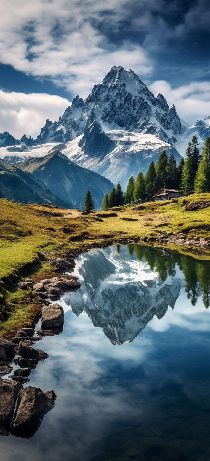 Relax with Serene Alps - Calming Background Photo