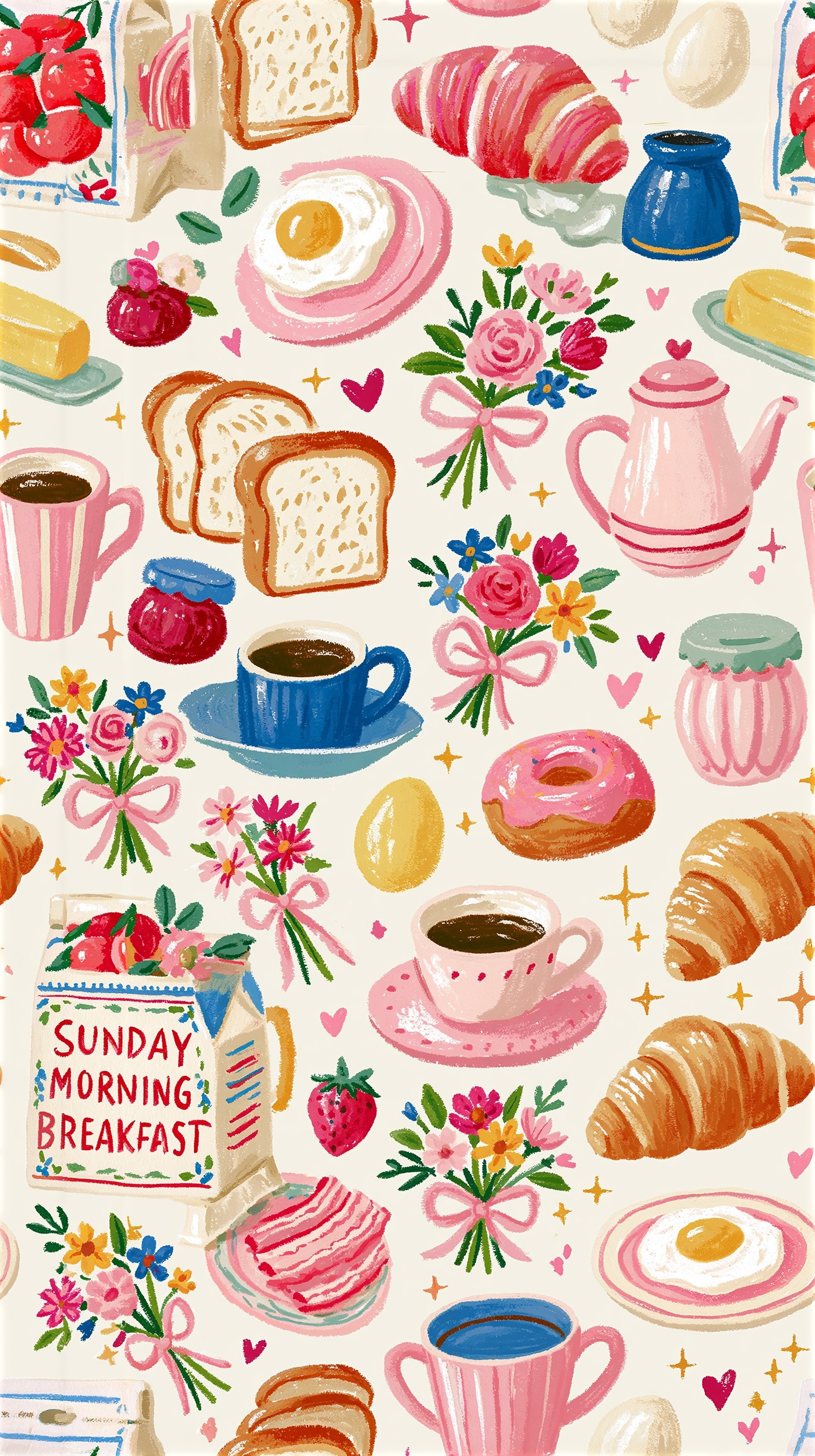 Charming Breakfast Pattern for Cozy Decor