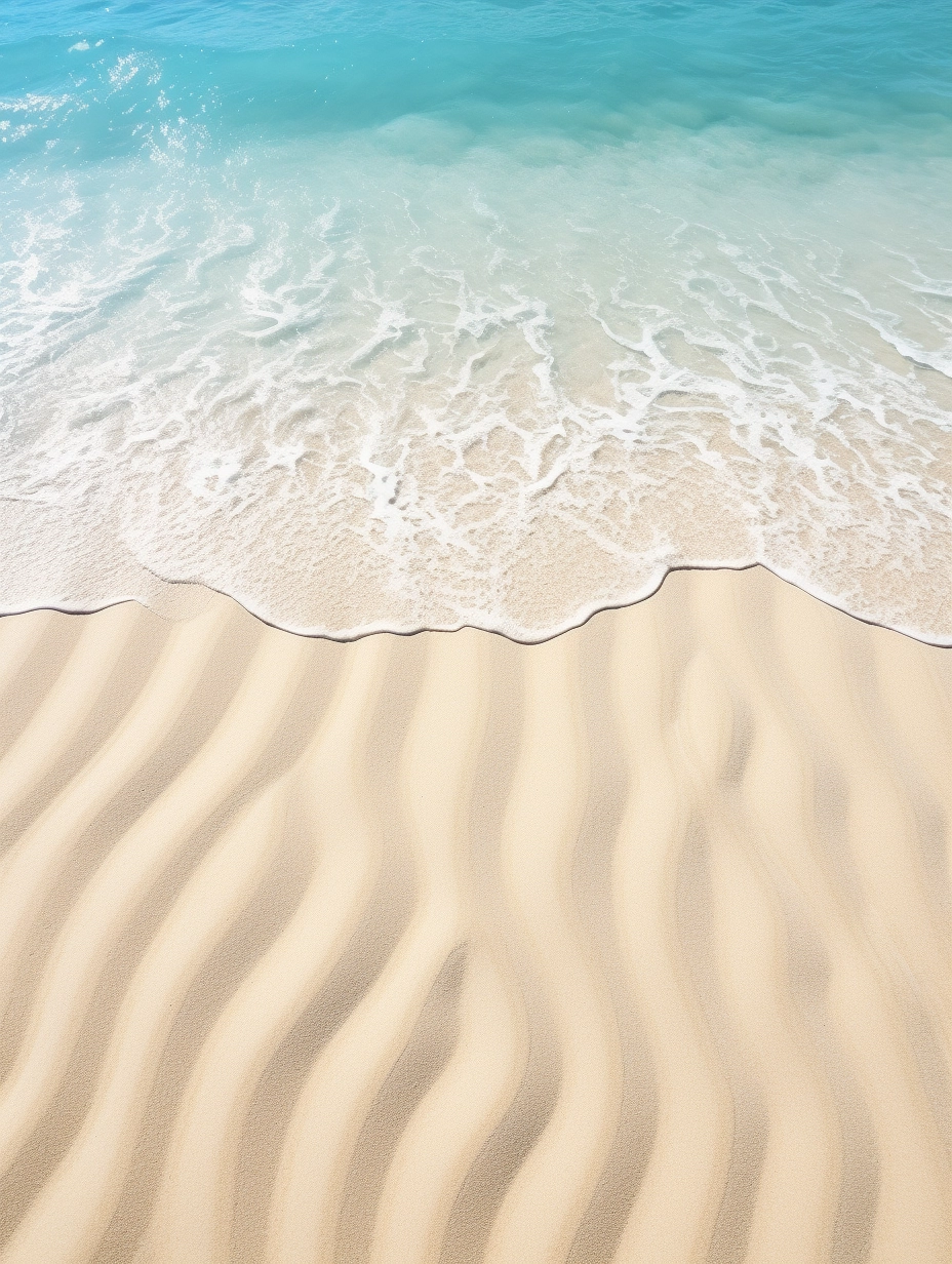 Paradisiac Beach Closeup: Stunning Sea and Light Sand