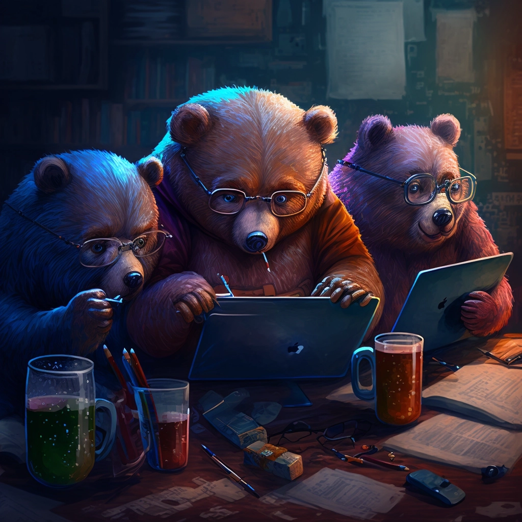 Programmer Bears: Coding Experts in Glasses