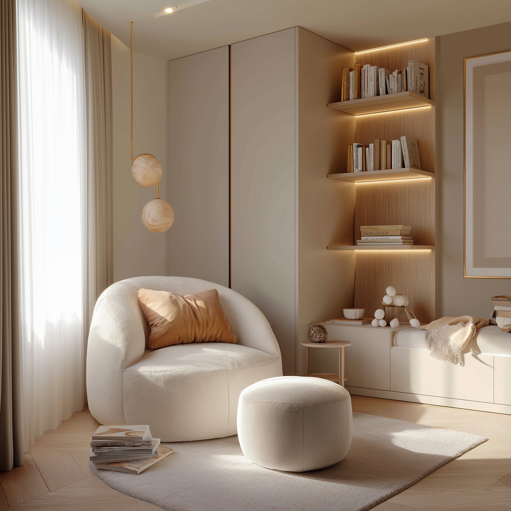 Elegant Minimalist Kids' Room Design in Istanbul