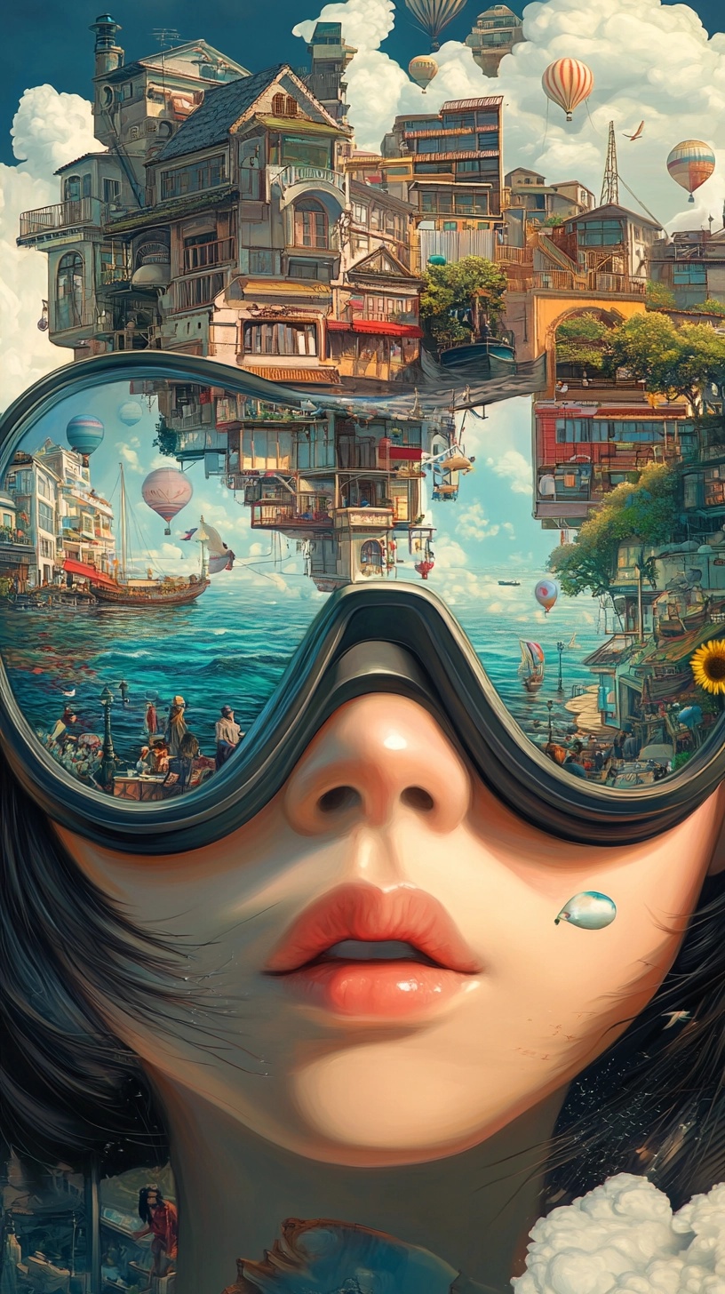 Vibrant Surrealism: Dive into Daily Life