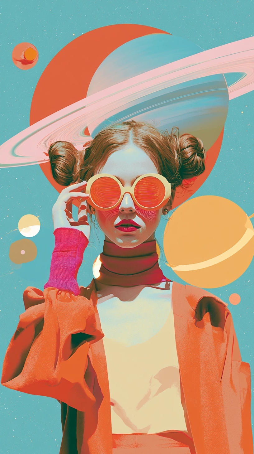 Explore 70s Futuristic Space Art & Design