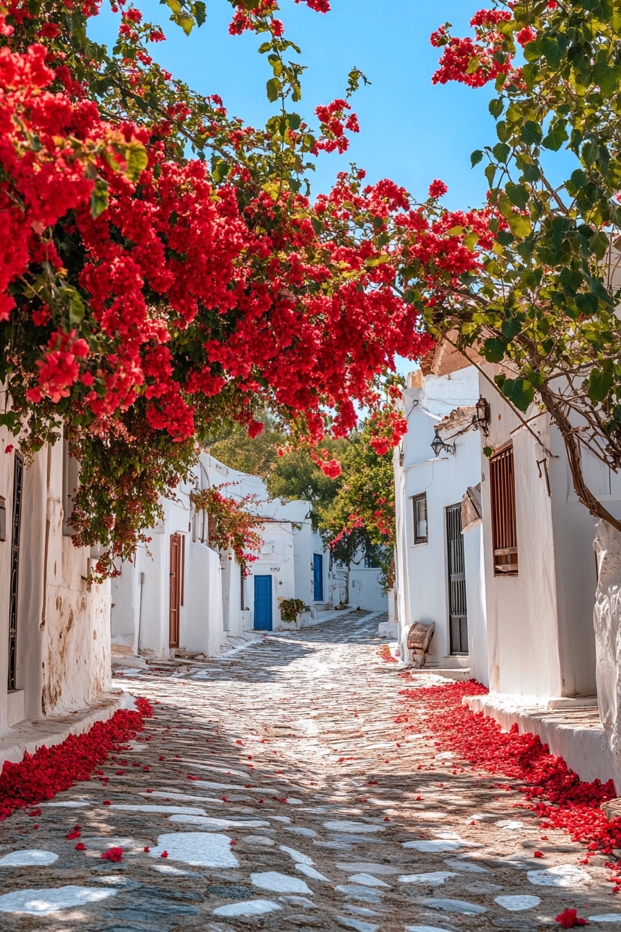 Vibrant Bougainvillea: Greek Beauty Awaits You