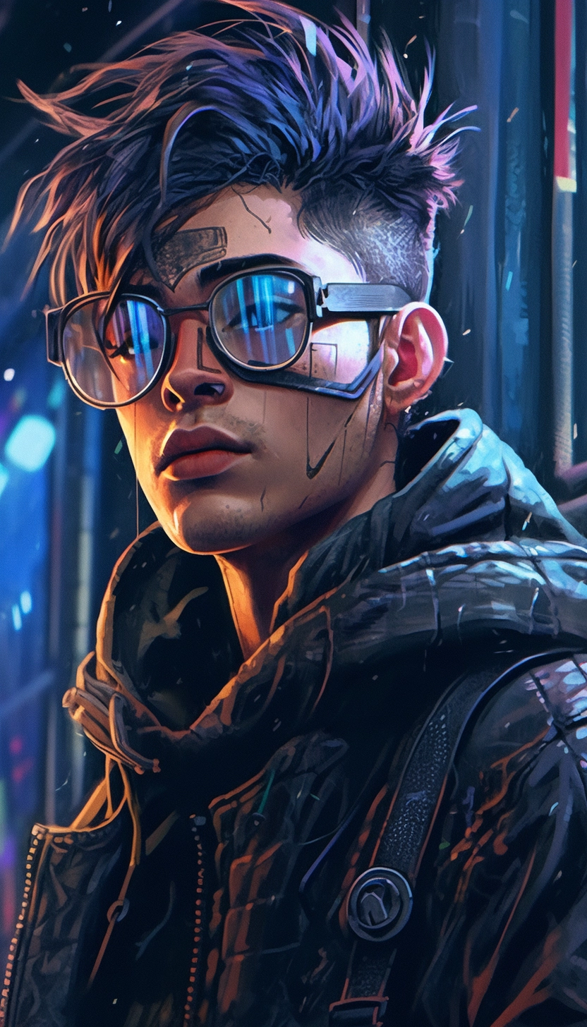 Ultra-Detailed Cyberpunk Masterpiece by Young Digital Artist